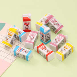 卡通立体牛奶盒 Dollhouse娃娃屋迷你微缩树脂食玩模型拍摄道具