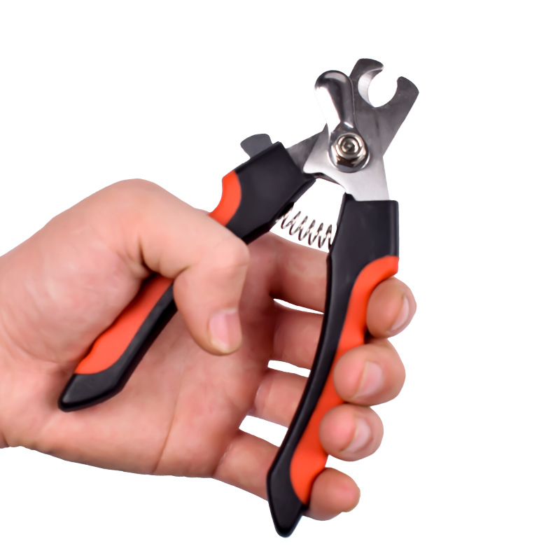 Pet cortaúñas anti-sangre línea de acero inoxidable Big Dog cortaúñas tijeras para mascotas tijeras para perros tijeras para mascotas suministros para mascotas al por mayor