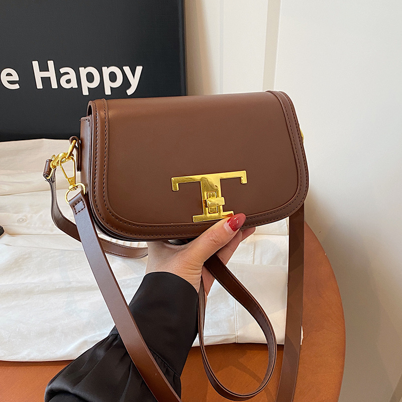A principios de otoño 2025 nuevo bolso de mujer nicho bolso de diseño original bolso de brazo de moda moda moda bolsa de silla versátil bolso de tramo inclinado