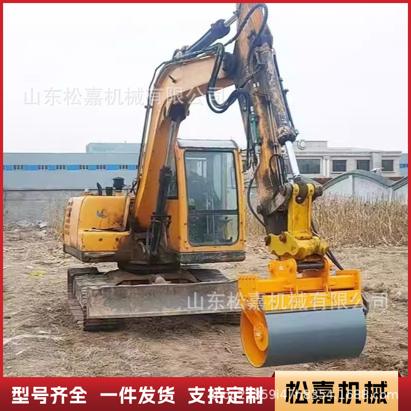 Excavadora tambor compactor de cemento pavimento fundación compactor de protección de pendiente dique compactor de vibración compactor hidráulico