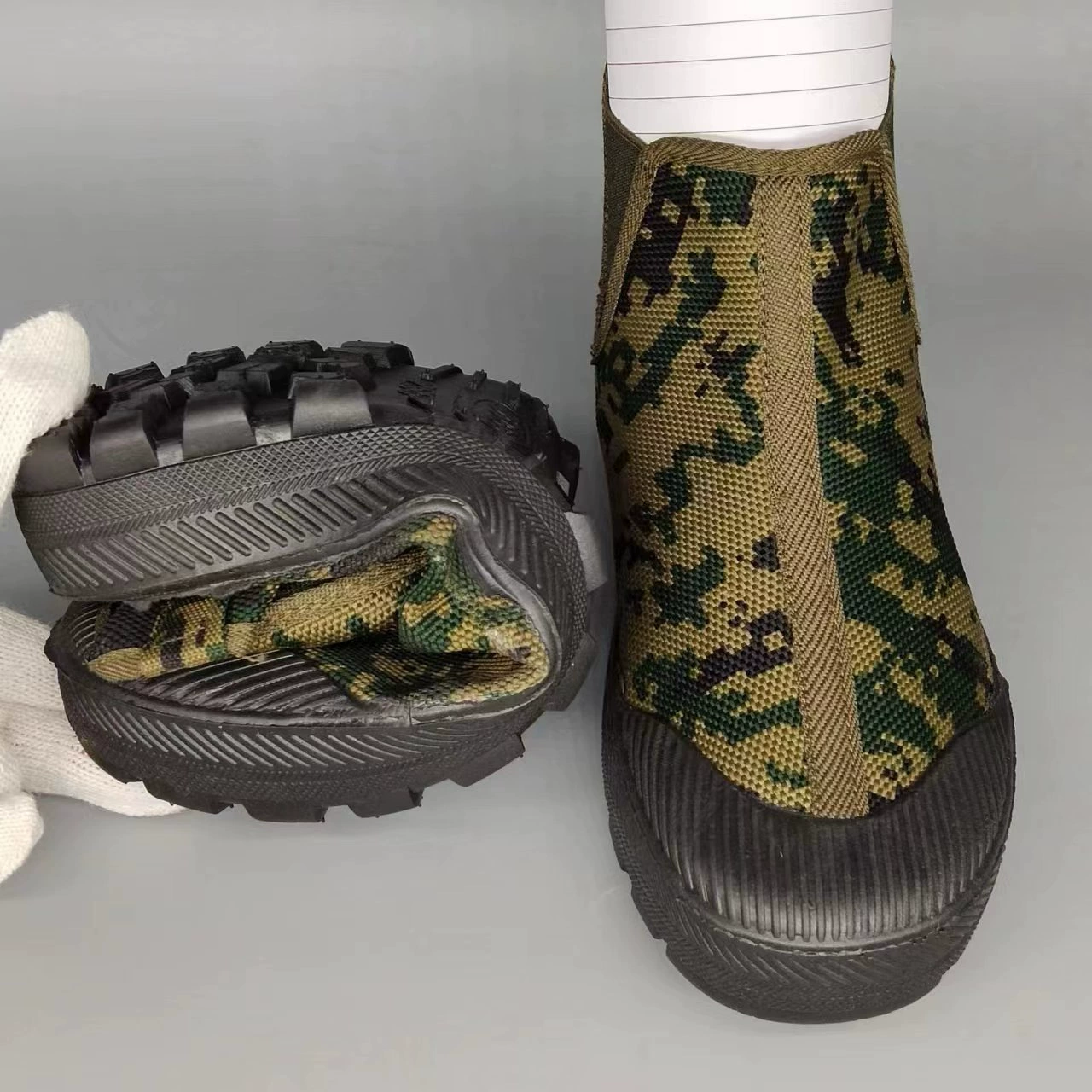 Освободительная обувь Мужская обувь Новая обувь по страхованию труда Мужская и женская обувь на холсте слиток рабочая обувь на строительной площадке Высокая талия Освободительная обувь