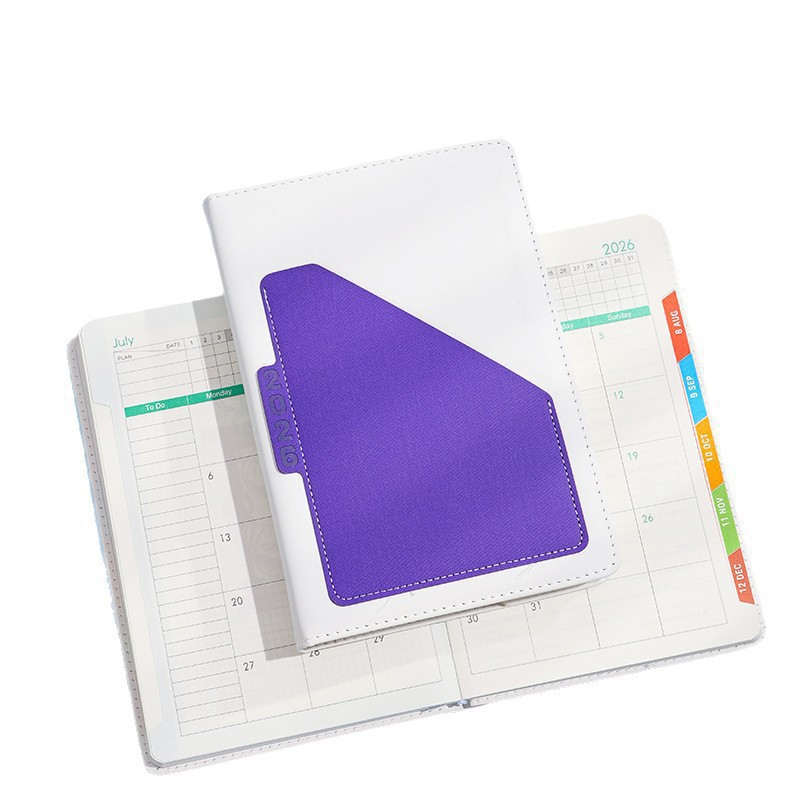 Calendario en color puede imprimir logotipo personalizado calendario manual simple cuaderno de diario cuaderno de notas a5