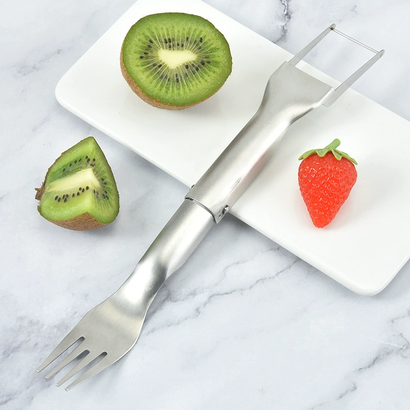 Нержавеющая сталь арбуз резка Бытовая вилка для фруктов разделитель фруктов инструмент для резки арбуза оптом