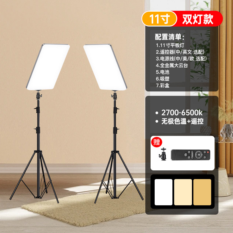 11 인치 [베스트셀러 추천] 더블 라이트 패키지 [라이브 소프트 라이트/토지 점령 없음] [식사 및 방송/뷰티 메이크업 등 강한 추천]]