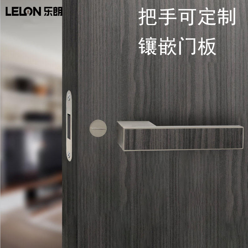 Cerradura de puerta silenciosa de absorción italiana una manija de puerta simple cerradura de puerta de madera sin llave cerradura de puerta ecológica doméstica universal