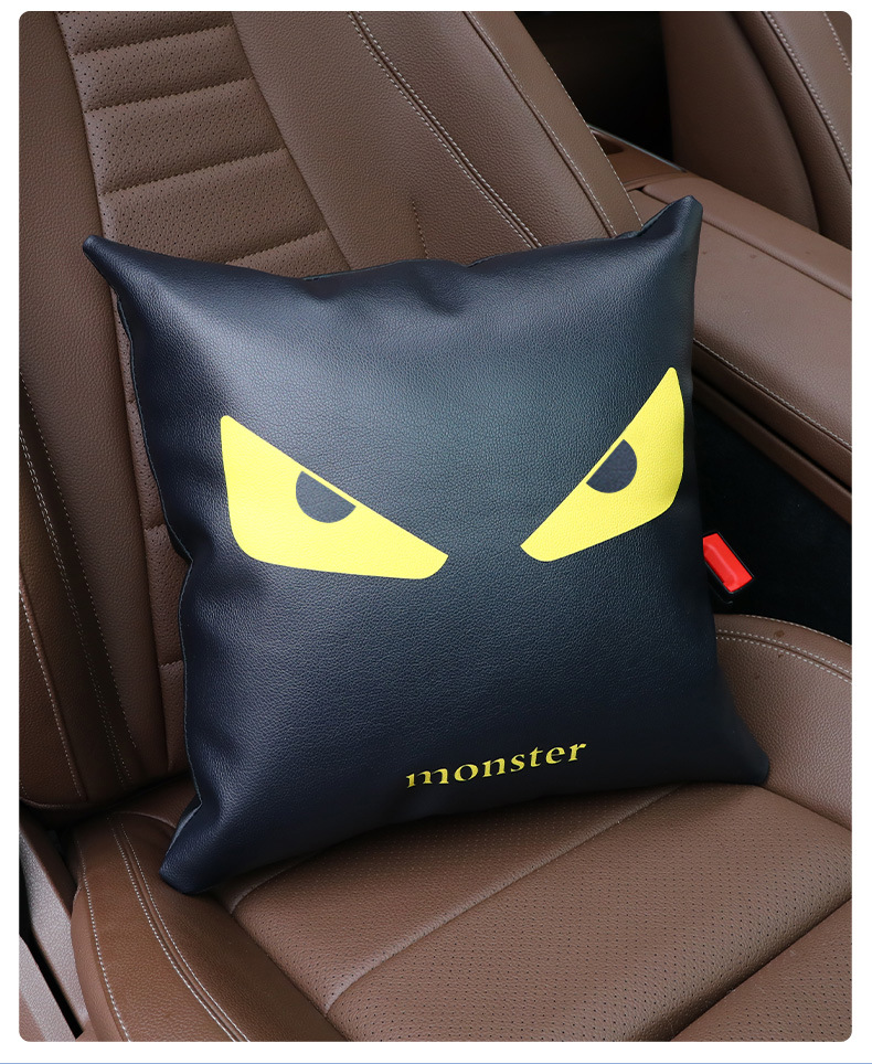 Wholesale Cartoon Memory Foam Car Headrest Lumbar Cushion Cute Car Waist Support Cushion Neck Pillow Headrest