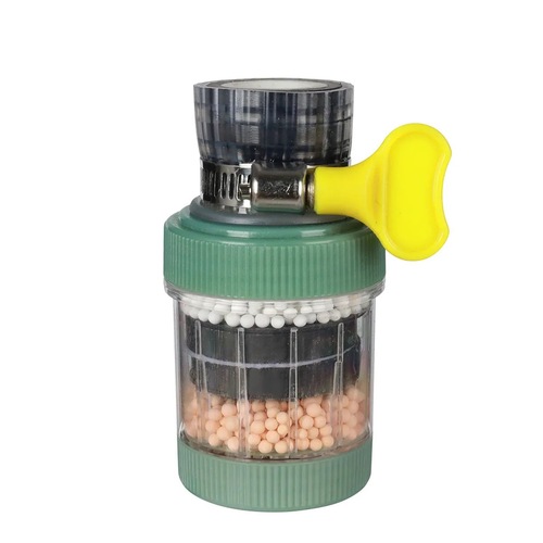 Universal interface faucet filter household kitchen tap water purification splash-proof universal removable and washable water filter