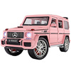 Mercedes Benz, fuchsia metal big transport, SUV, car, jewelry, scale 1:24, internet celebrity