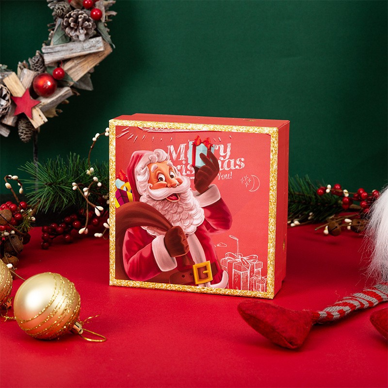 En stock caja de regalo de Navidad cubierta de cielo rojo caja de regalo grande bufanda termo taza caja de Nochebuena caja de Apple image 12