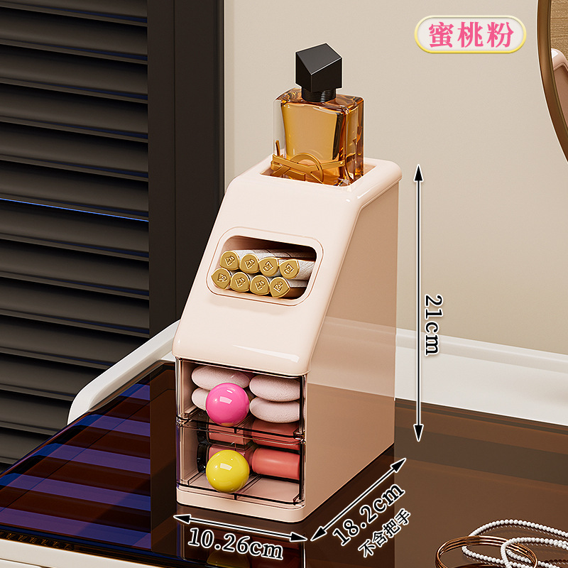 Caja de almacenamiento de cosméticos, escritorio, caja de almacenamiento de alta calidad, tocador de gran capacidad, productos para el cuidado de la piel, máscara de lápiz labial, estante de almacenamiento
