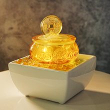 聚宝盆流水摆件招财摆件风水球水循环办公室客厅装饰乔迁开业送礼