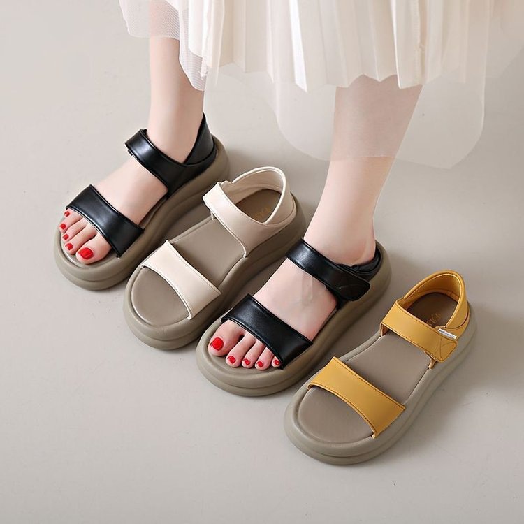 Sandallas romanas de fondo plano suave para mujeres 2026 nuevo verano versátil no cansado pies viajes sandallas de playa