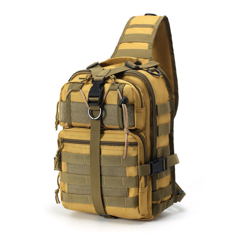 Bolso cruzado deportivo para exteriores, resistente al desgaste, tela Oxford repelente al agua, bolsa multifuncional para señuelos, tendencia transfronteriza