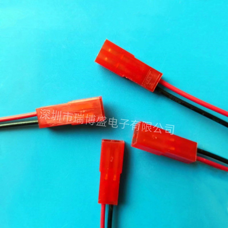 厂家生产红杜邦JST SYP-2P母端子线AWG26号硅胶软线机内连接线
