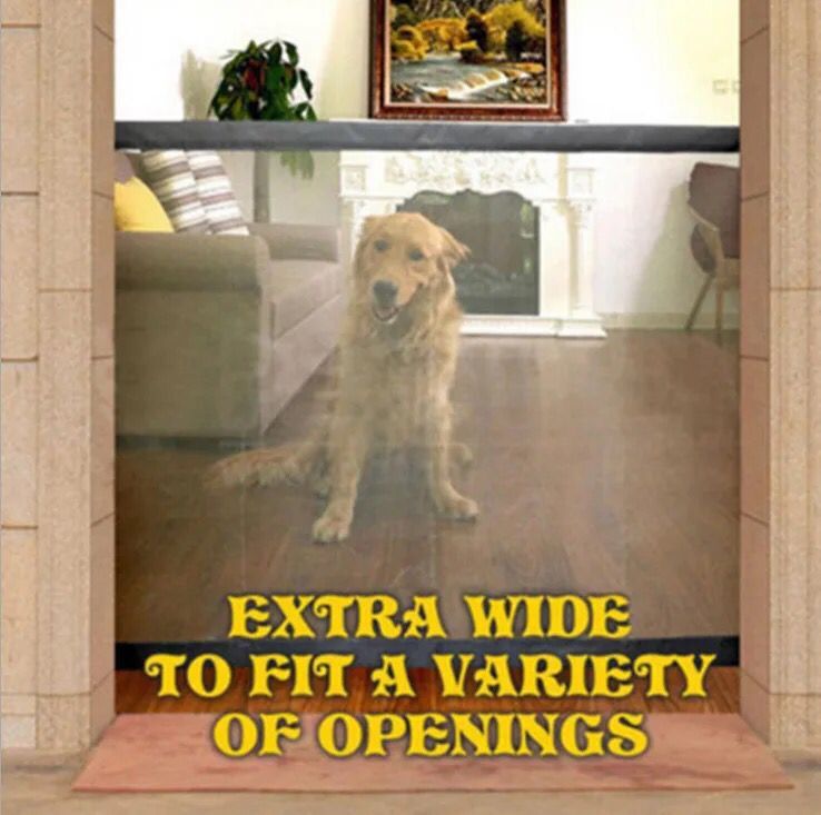 Valla de perro mascota transfronteriza portátil plegable aislamiento neto hogar Punch-libre barrera protectora red de seguridad al por mayor