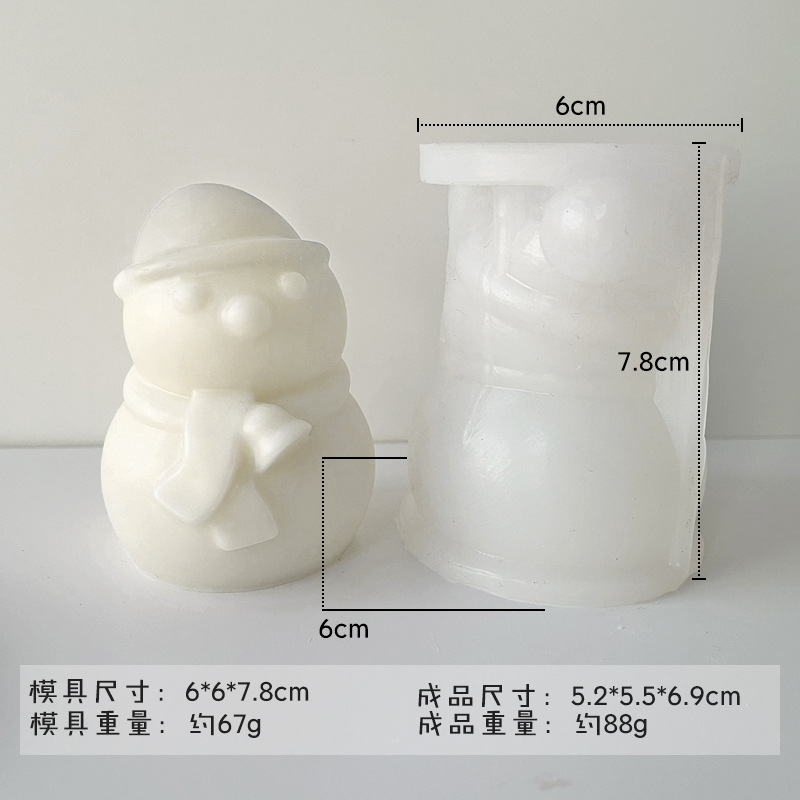 Jiahuimei árbol de Navidad aromaterapia vela molde creativo DIY árbol de Navidad pastel decoración molde de silicona