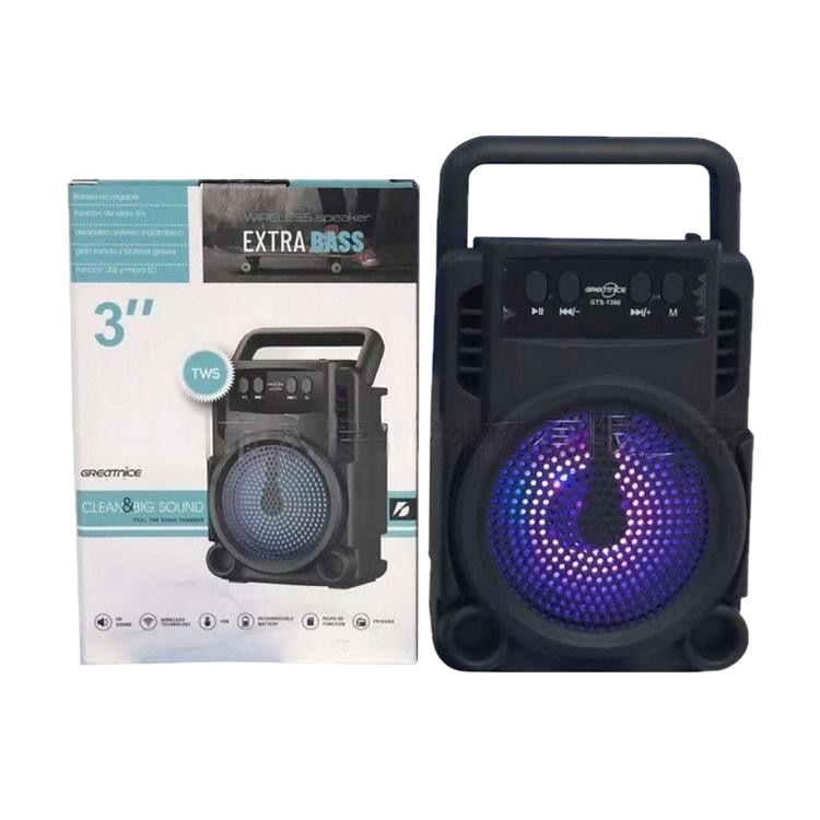 Altavoz Bluetooth transfronterizo Factory 1360 para uso doméstico, mini altavoz para bailes en el patio, altavoz de escritorio, altavoz Bluetooth con subwoofer.