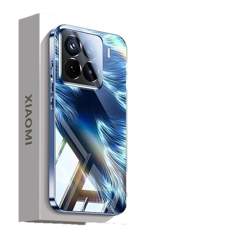 Xiaomi 15pro フェザーガラス携帯電話ケースに適した新しい 14 オールインクルーシブにはレンズフィルムが付属しています超薄型落下防止カップル|undefined