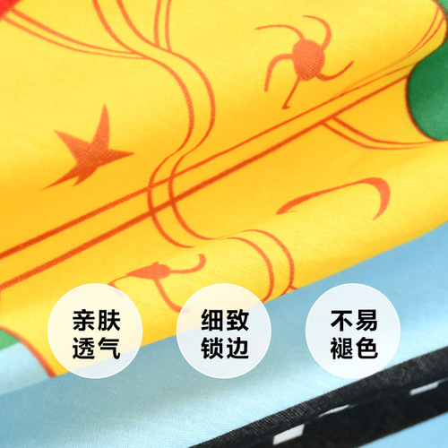 Cross-border best-selling bandana cotton headscarf flag square scarf magic outdoor amoeba pattern hip-hop square scarf customization