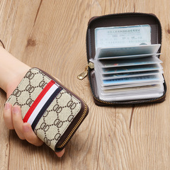 2022 New Card Holder Women's Zipper Fashion Driver's License Card Holder Small Coin Purse Men's Credit Card Card Holder Factory Goods