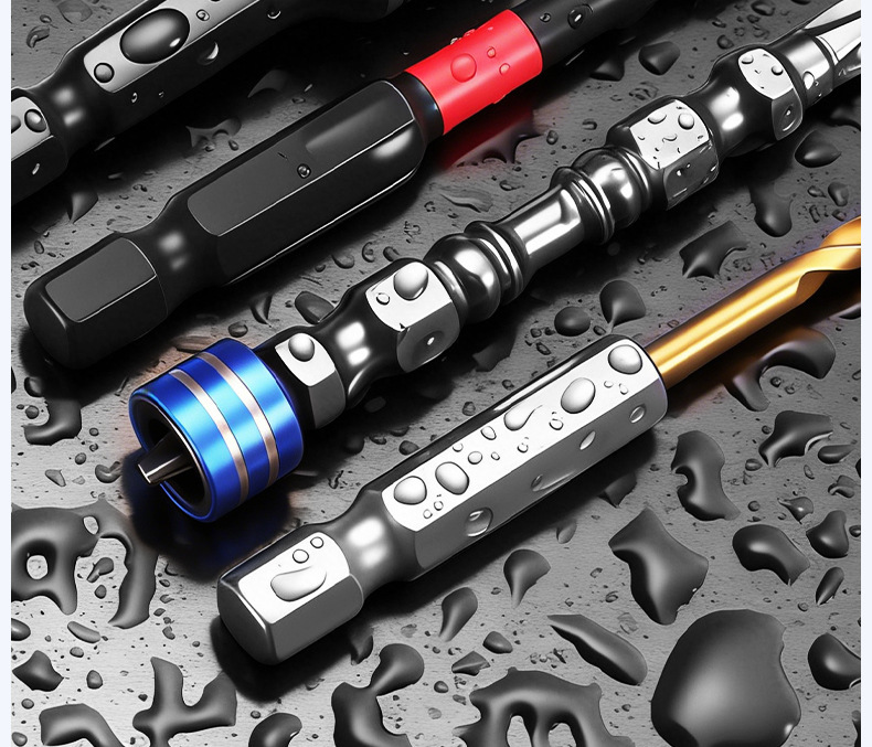 Accessory bits, cross-head strong magnetic electric screwdriver set, specialized high-hardness magnetic ring, hand drill bit, hexagonal adapter