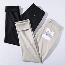 外贸剪标男装--混纺好料舒适透气修身直筒男裤春夏季休闲裤