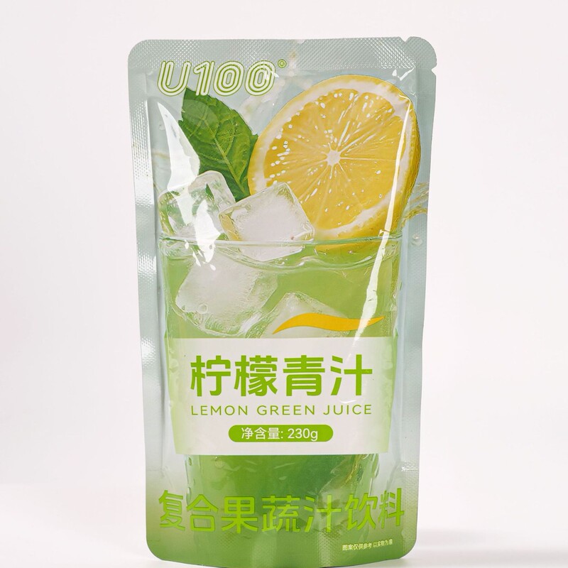 【U100】Lemon Green Juice 230Ml/Bag