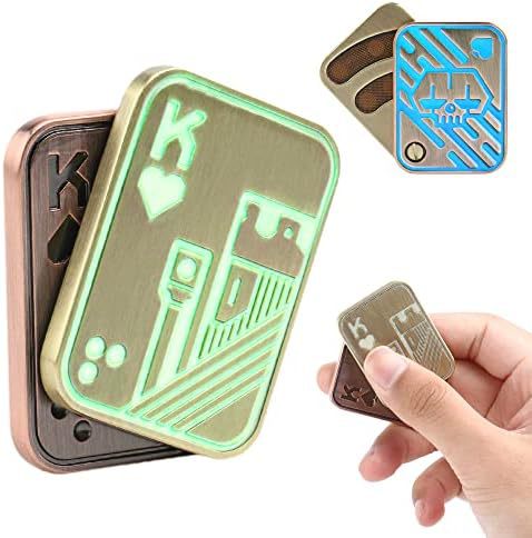 Transfronteriza descompresión juguete metal dedo Gyro EDC push Tarjeta de tres capas onda de sonido magnética descompresión juguete EDC pop moneda