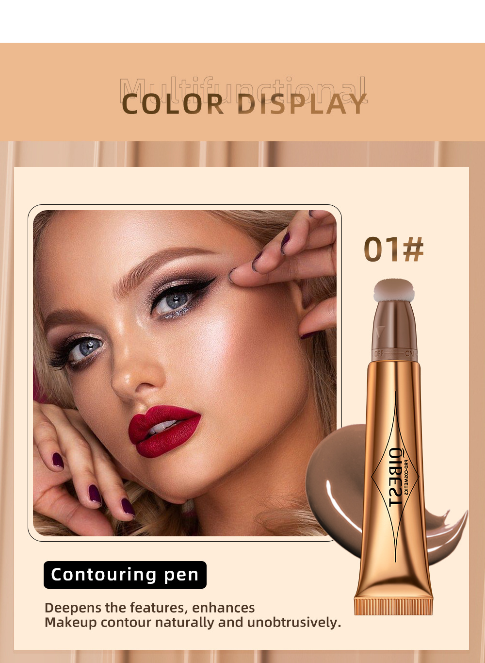 QIBEST Multi-Functional Makeup Pen Image 6