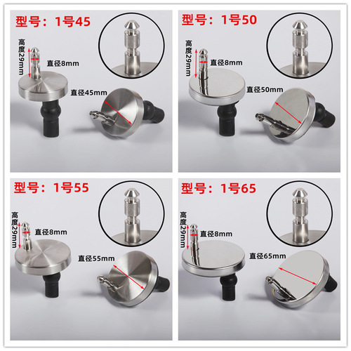 No. 1 Toilet Seat Accessories Set with Screws Stainless Steel Toilet Seat Seat Hinge Replacement Screw Accessories