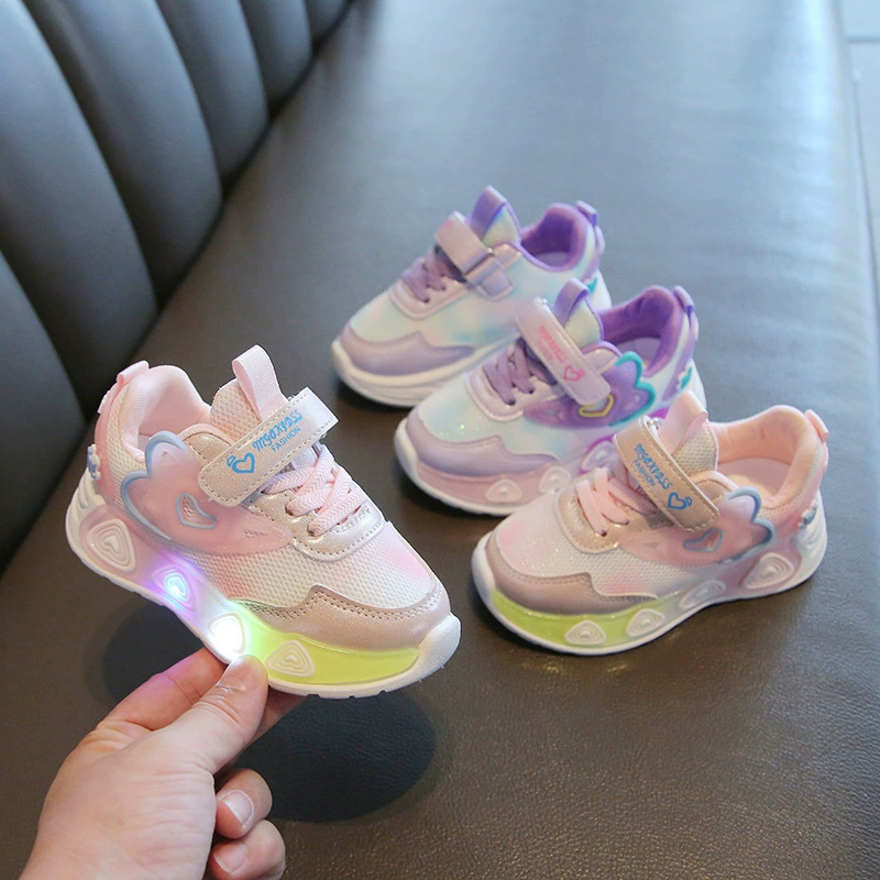 Летняя новая детская спортивная обувь для девочек