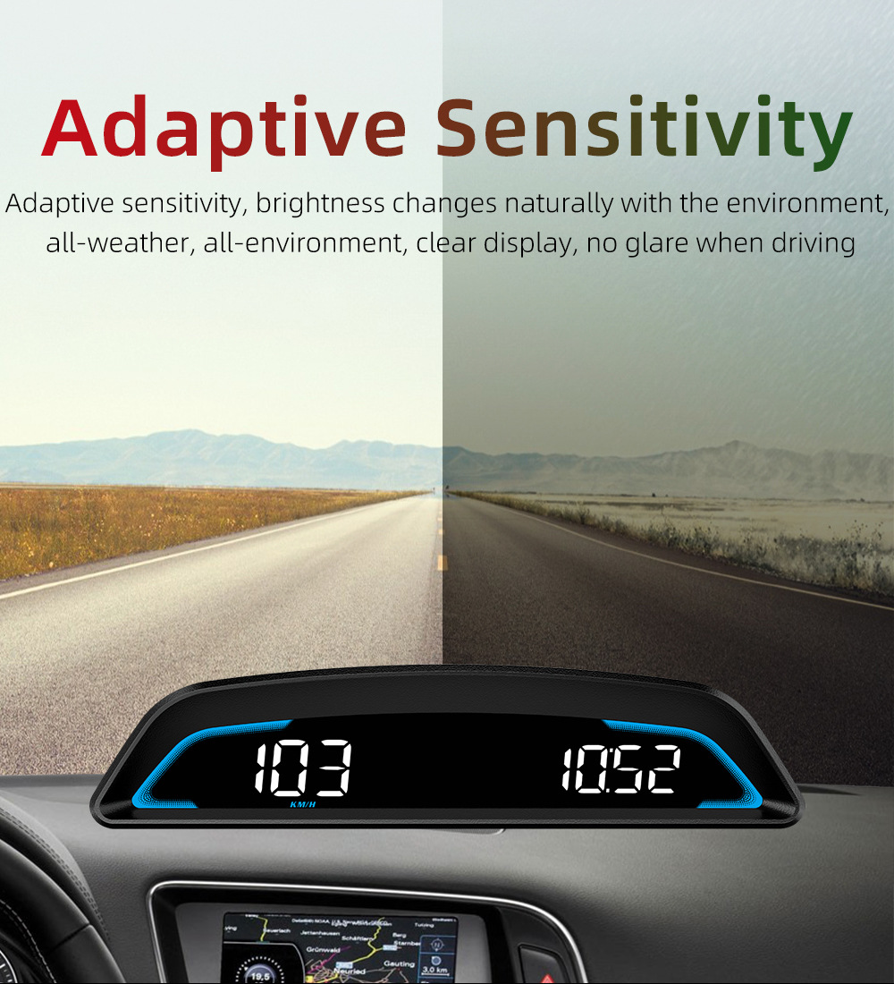 Car HUD Head-Up Display Dedicated GPS Tester Multifunctional Display Clock Smart Dashboard HD G3