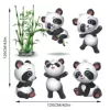 KSY145 Five Pandas and Bamboo