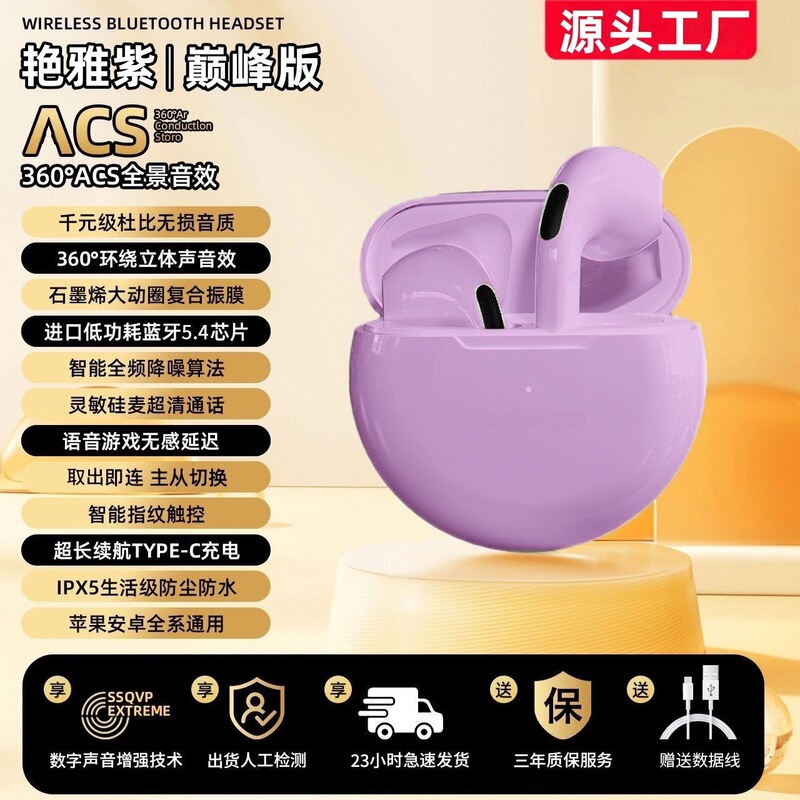 2世代PRO4イヤホン重低音E6S入耳式電気競争ゲーム運動クロスボーダーi12ステレオbluetoothイヤホン|undefined