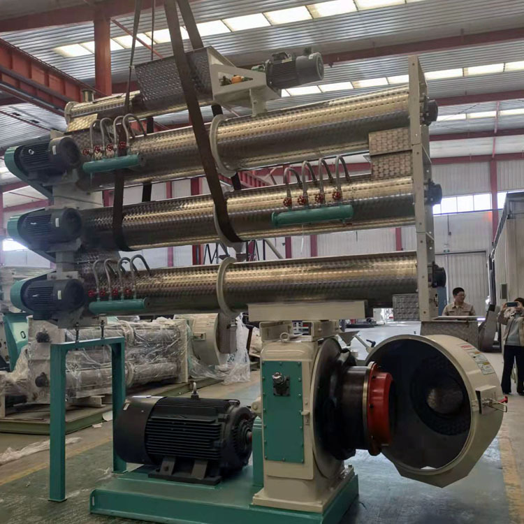 420型号造粒机时产3-5吨鱼虾饲料颗粒机三层调制器沉塘鱼虾饲料机