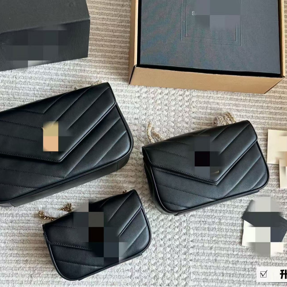 2025 nueva moda versátil sobres de cuero bolsos de cadena bolsos de hombro de alto nivel bolsos de mujer