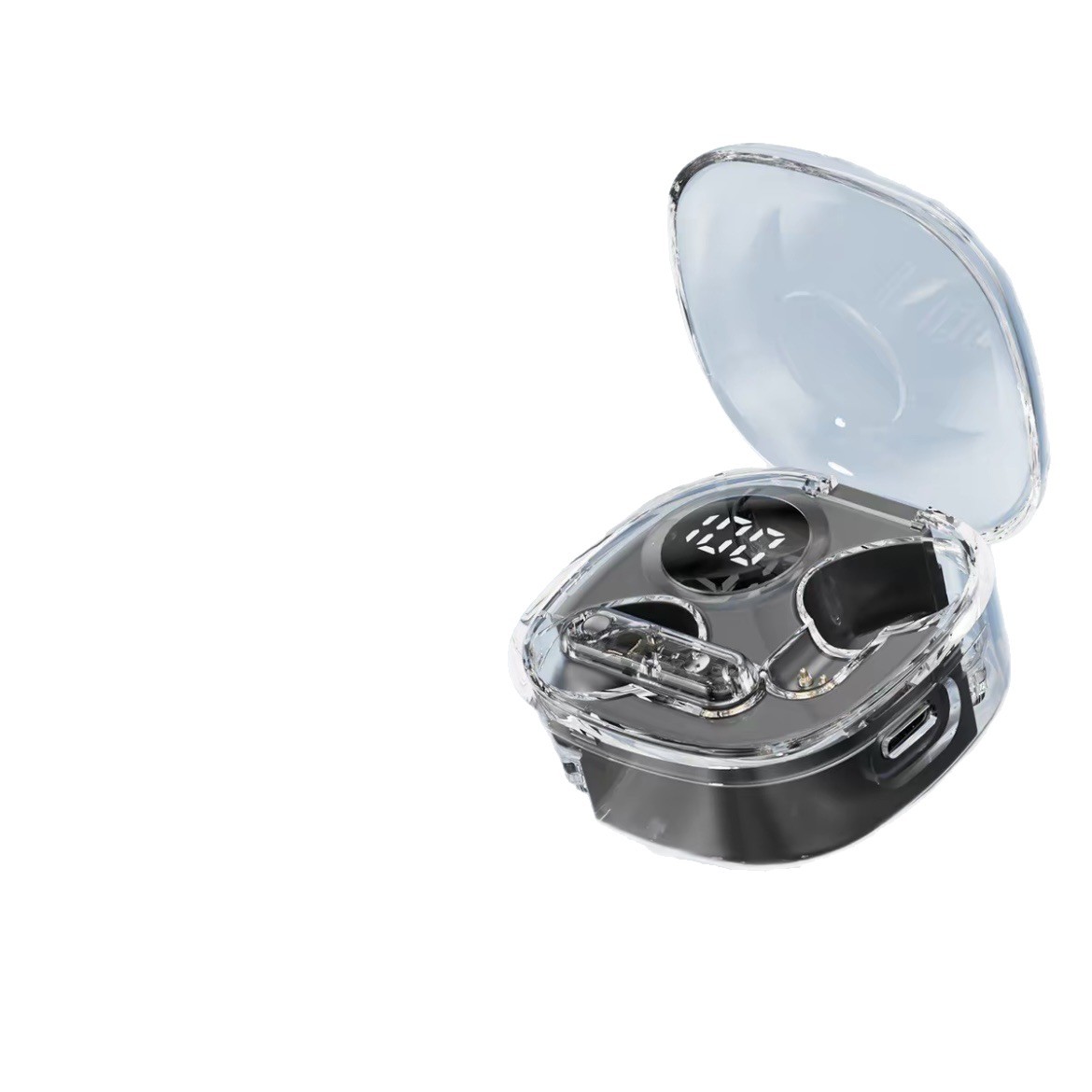 Alta sensación de cámara transparente MAX20 auriculares inalámbricos Bluetooth tipo auriculares de larga duración llamadas de reducción de ruido TWS universal