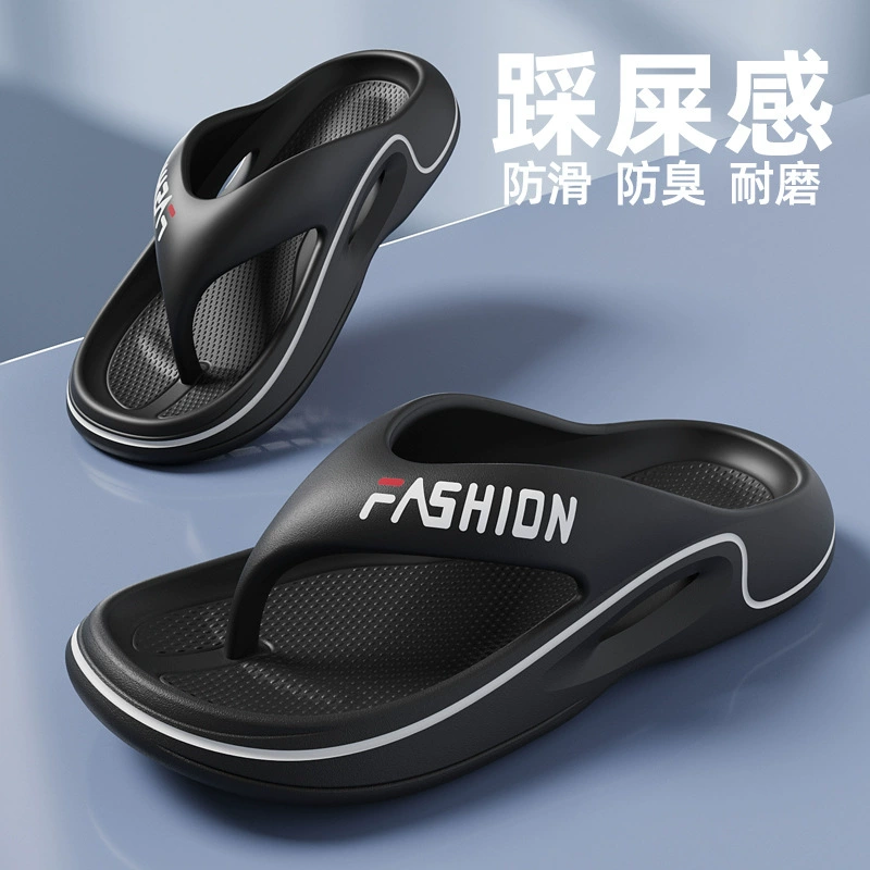 Тапочки на толстой подошве, шлепанцы, мужские тапочки большого размера, нескользящие тапочки из материала EVA с защитой от запаха, пара тапочек на толстой подошве 3 см