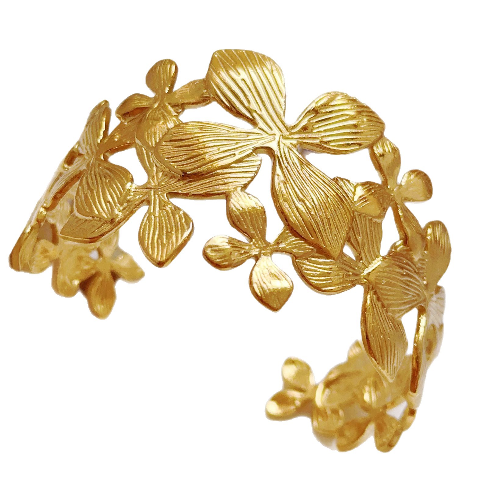 Cross-border retro versátil pulsera de acero inoxidable chapado en oro 18k pulsera de moda ligera lujosa alta joyas de temperamento
