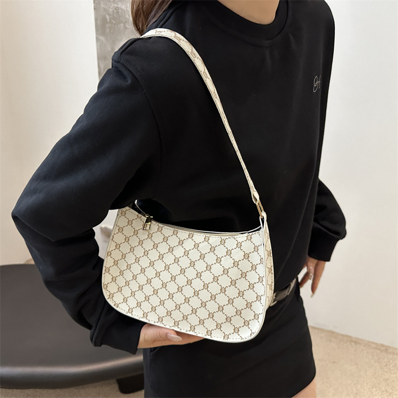 Bolsos de brazo de alto nivel para mujeres 2024 nueva moda multifuncional bolsos retro bolsos de hombro de oficina de viaje