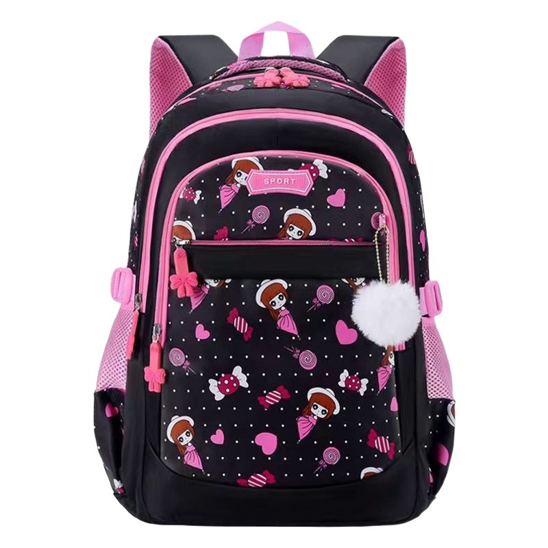 Mochila escolar de comercio exterior transfronterizo para estudiantes de escuela primaria al por mayor Mochila resistente a las manchas 123,445 y sexto grado impermeable y protección ligera de la columna