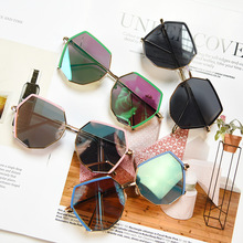 新款韩版儿童太阳镜多边形菱形宝宝墨镜夏季男女童遮阳眼镜跨境