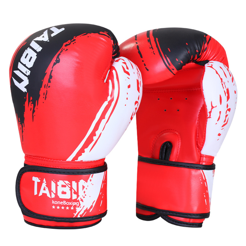 빨간 낙서 권투 장갑