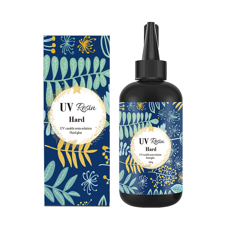 200g 컬러 박스형 고투명 하드 UV 접착제(희귀 모델, 저취, 컬러 박스 포함)