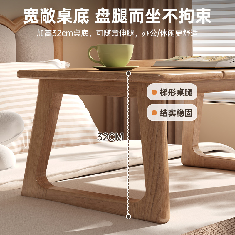 Personalizado kang balcón escritorio de madera maciza escritorio tatami pequeño dormitorio mesa de estudio mesa de computadora portátil