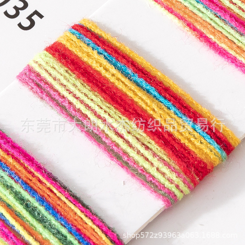 【水杰】28S/2段染仿羊绒长纤人造毛AB仿羊绒膨体全晴纶纱线批发