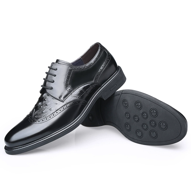 Оптовые новые корейские туфли из кожи аллигатора с круглым приливом, Повседневная Деловая формальная кожаная обувь, Мужская Свадебная обувь, обувь для жениха