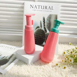 厂家120ml椭圆形pet慕斯瓶洗面奶瓶200ml圆弧底慕斯按压泵