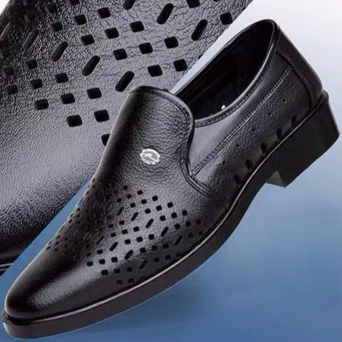 Новый стиль бизнес пещерная сандалия обувь для мужчин повседневная свадьба жениха Британская сандалия летняя дышащая молодежная остроконечная мужская обувь