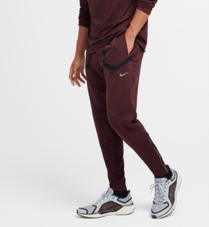 Nike Pants Patchwork Slim Fit Burgundy